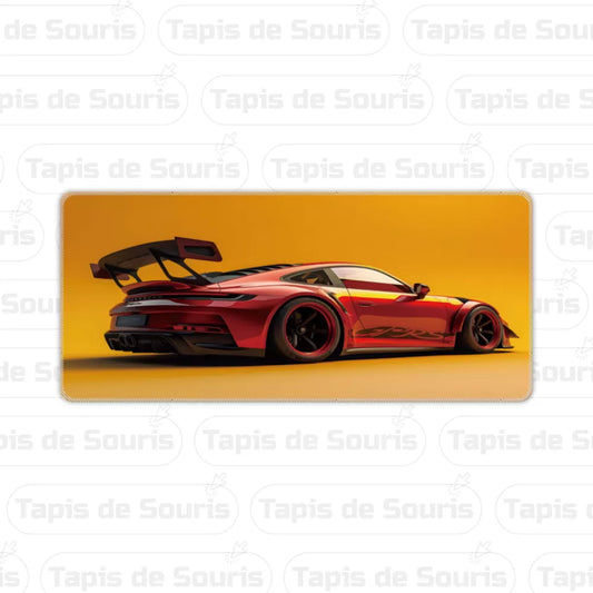Tapis de souris gamer Porsche rouge