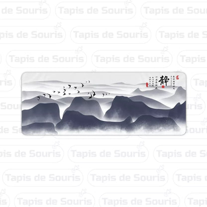 tapis de souris xxxl paysage japon violet