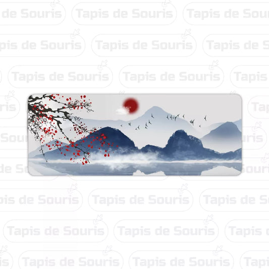 Tapis de souris xxl Japon tapisdesouris.net - Lune rouge