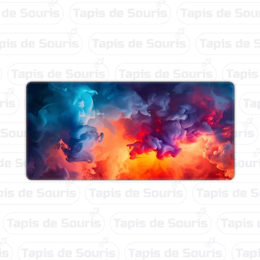 Tapis de souris 1200x600 feu et eau design gaming