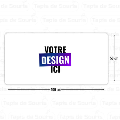 Tapis de souris personnalisé 100x50cm