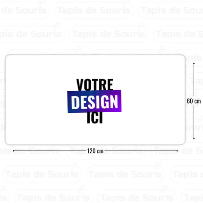 Tapis de souris personnalisé 120x60cm