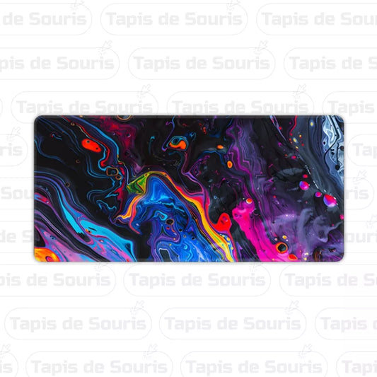 Tapis de souris XL multicolore design unique