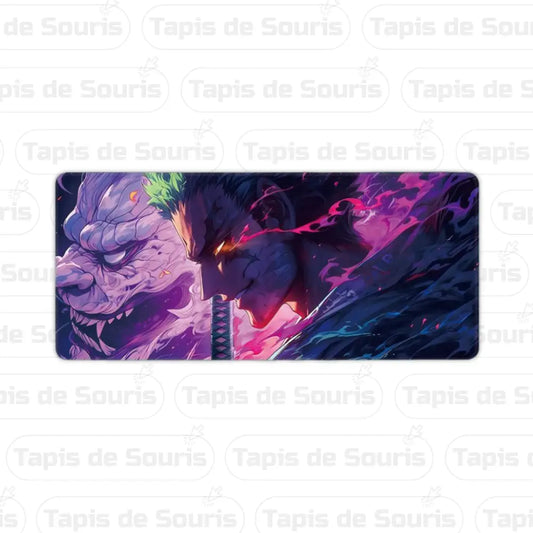 tapis de souris xxl One Piece - Zoro en demon