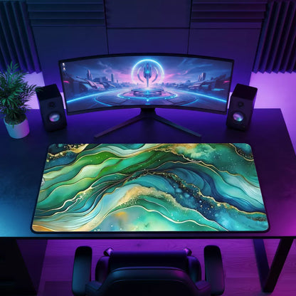 Tapis de souris XXL vert design moderne