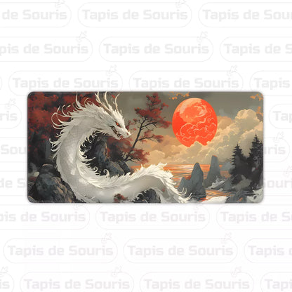 tapis de souris xxxl Dragon blanc