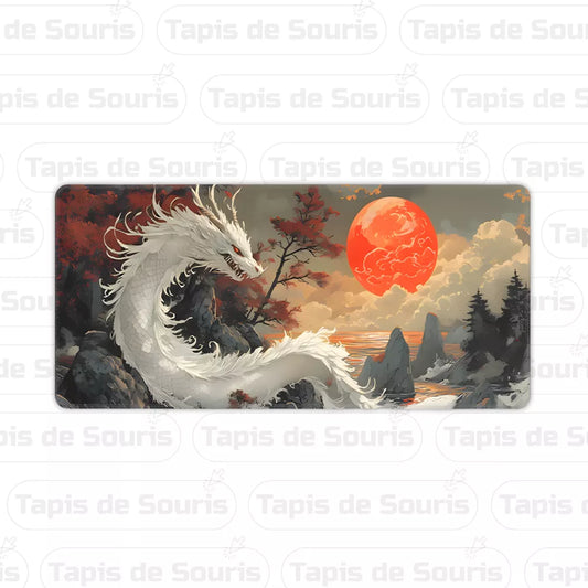 tapis de souris xxxl Dragon blanc