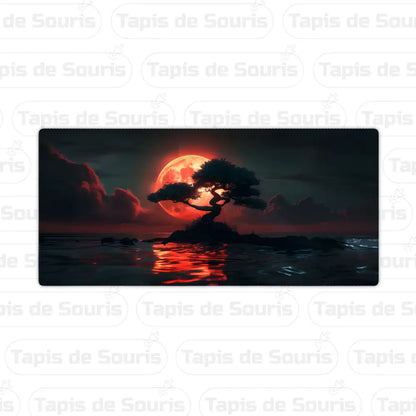 Tapis de souris XXXL - Sakura et coucher de soleil