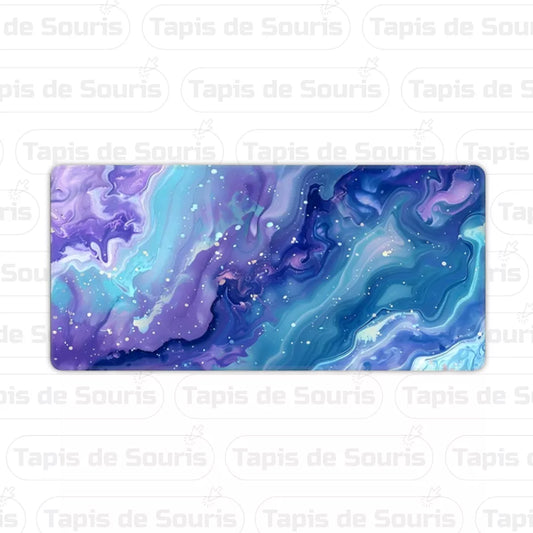 Tapis de souris bleu motif graphique pour gamer
