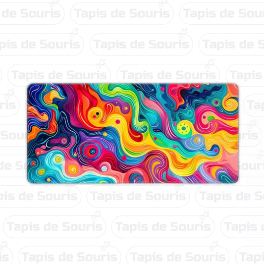 Tapis de souris design multicolore 600x400