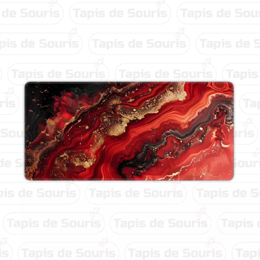 Tapis de souris rouge pour gaming et bureau